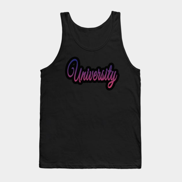 University Tank Top by Socity Shop